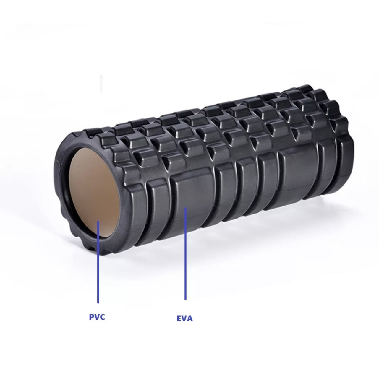 EVA High Density Hollow Foam Roller Black 45cm x 14cm