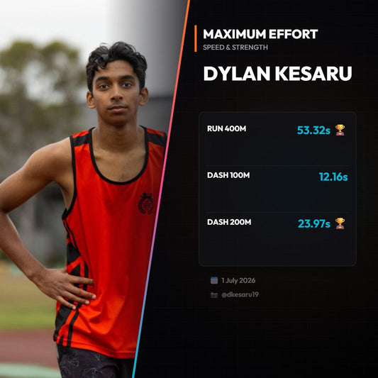 A 53.32 second 400m for Dylan Kesaru at the zone championships
