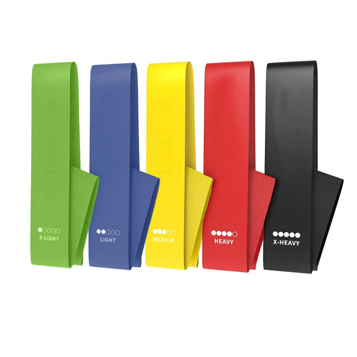 Social Hike Mini Loop Bands, 5 Pack (2.3 to 18.1kg)
