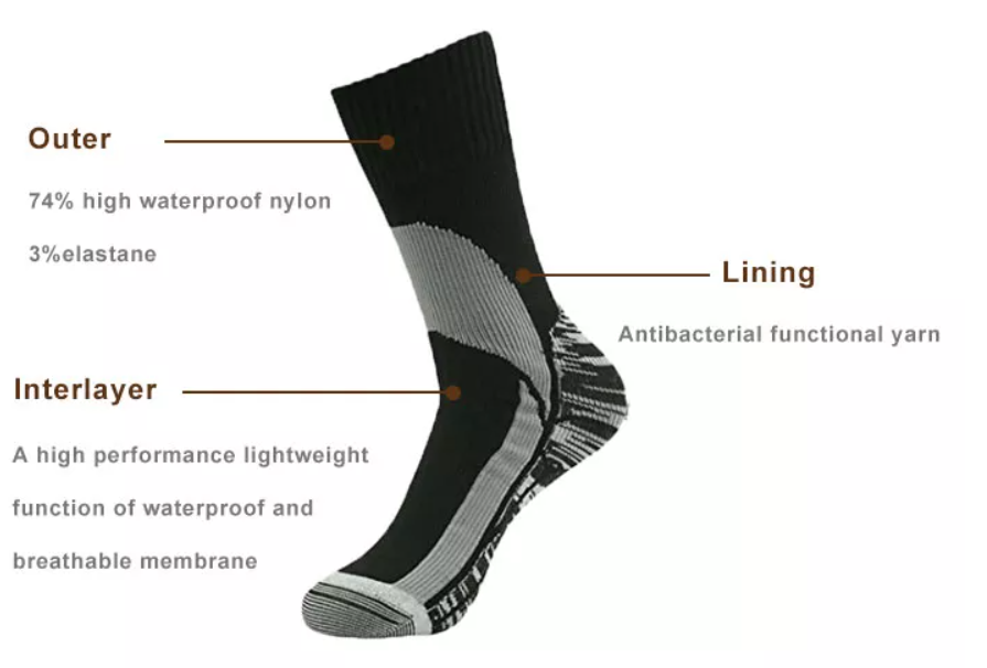 Outdoor Crew Waterproof Socks (unisex)