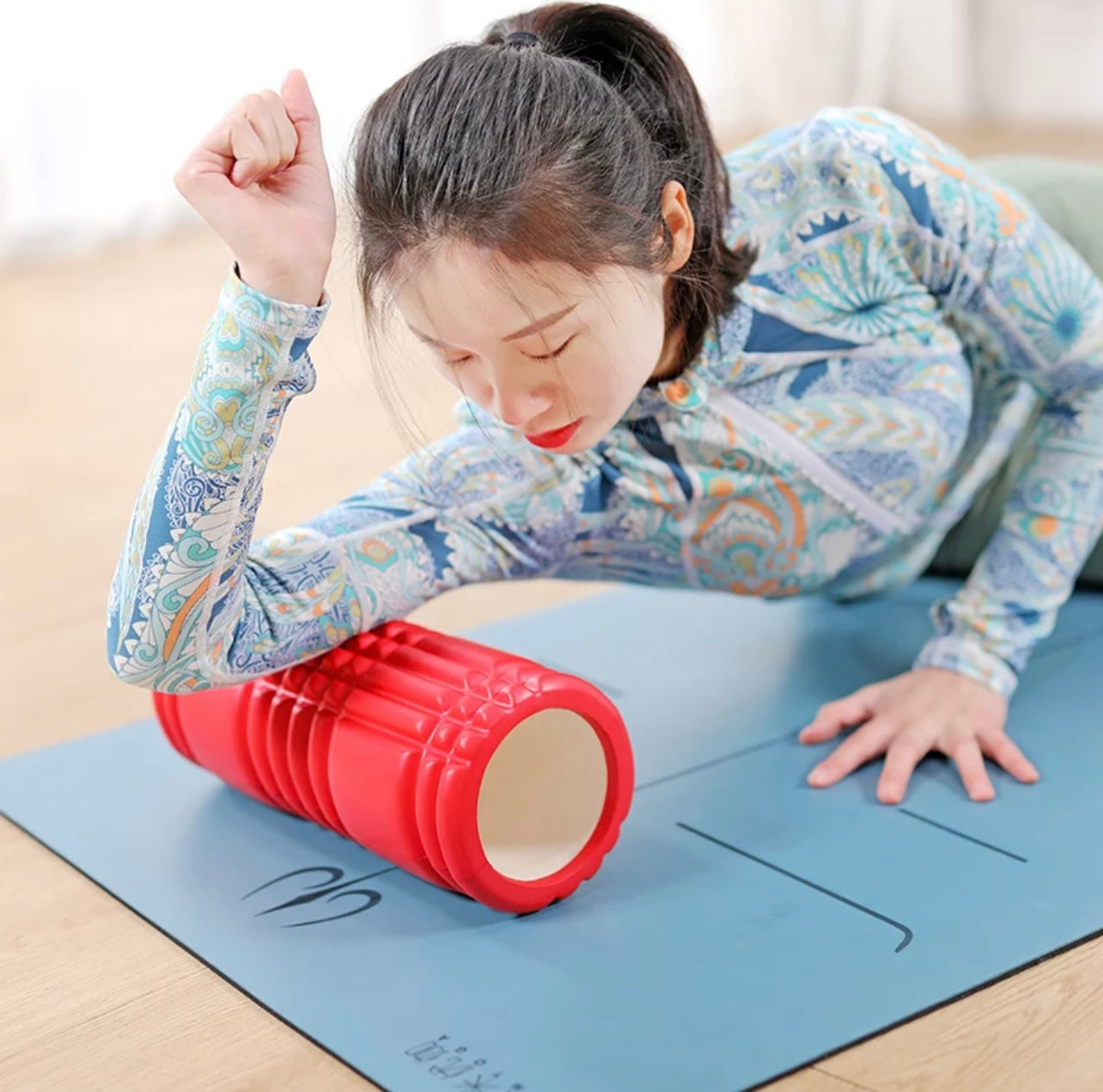EVA High Density Hollow Foam Roller Black 45cm x 14cm